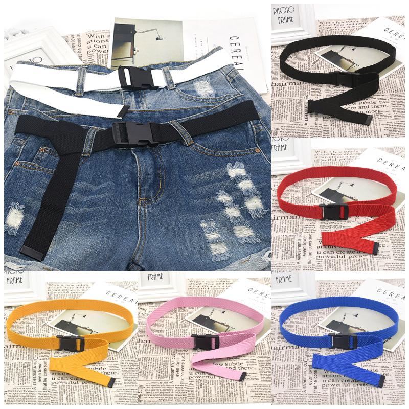 Belts Adult Adjustable Wild Belt Unisex Korean Canvas Black Retro Plastic Buckle Elastic 7 Solid Colors For Pants JeansBeltsBelts, White
Belts Adult Adjustable Wild Belt Unisex Korean Canvas Black Retro Plastic Buckle Elastic 7 Solid Colors For Pants JeansBeltsBelts, White