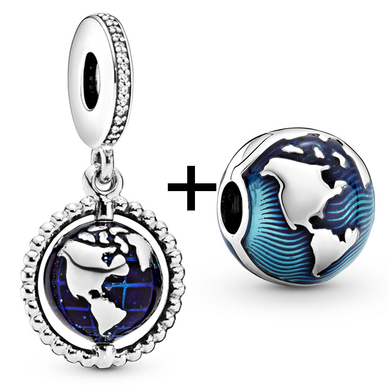 New Popular 925 Sterling Silver Bracelet Special Astronaut Collection Bead Pendant Charm Fit Bracelet Necklace Ladies Jewelry Accessories