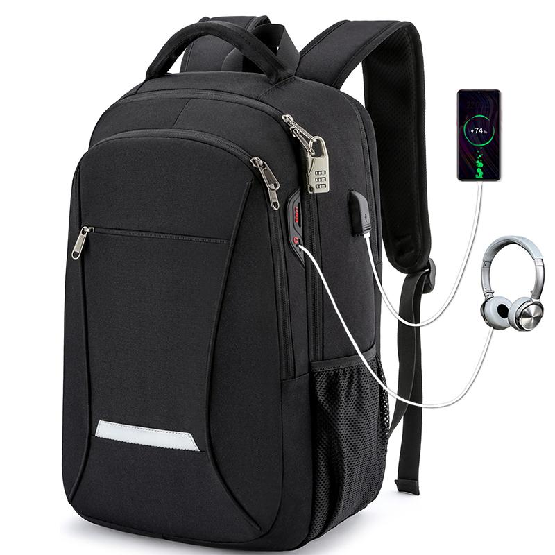 Backpack RFID Men Reflective Strip Anti-theft 15.6 Inch Laptop USB Notebook Waterproof Rucksack School Travel Bag Pack For Male, 2816 black
Backpack RFID Men Reflective Strip Anti-theft 15.6 Inch Laptop USB Notebook Waterproof Rucksack School Travel Bag Pack For Male, 2816 black