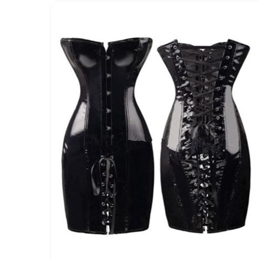HIGH Special Long Waist Corsets Bustiers Gothic Clothing Black Faux Leather Dress Spiked Waists Shaper Corset S-6XL CZ152254L, C2
HIGH Special Long Waist Corsets Bustiers Gothic Clothing Black Faux Leather Dress Spiked Waists Shaper Corset S-6XL CZ152254L, C2