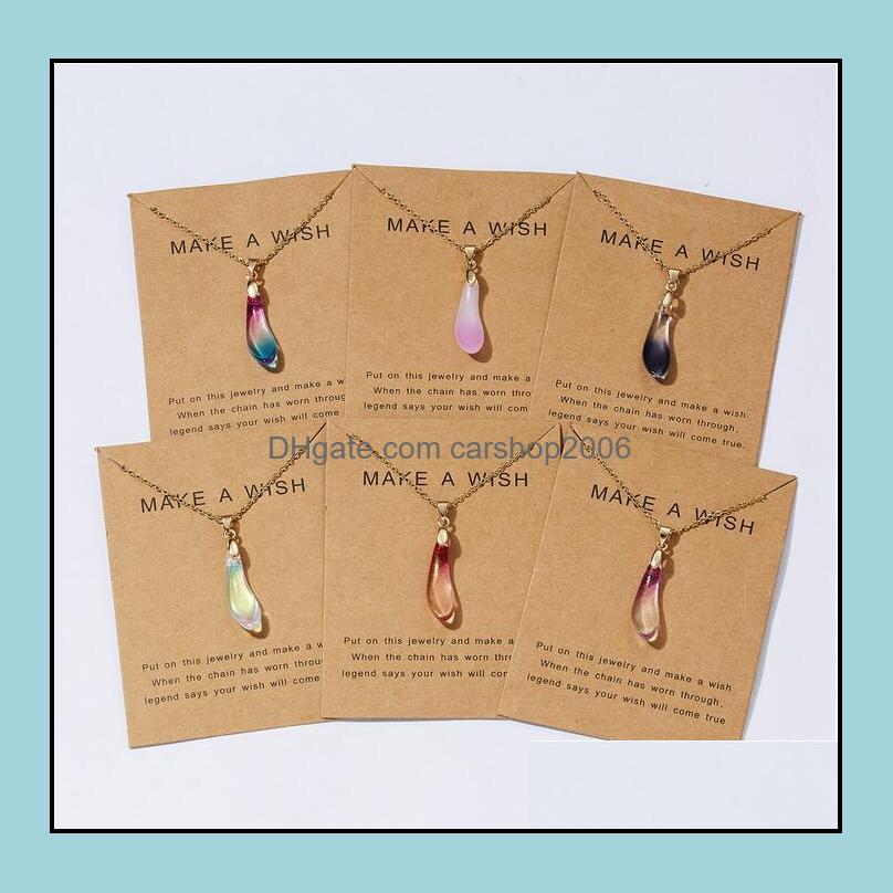 Pendant Necklaces Pendants Jewelry Drop Shaped Opal Necklace Fashion Exquisite Clavicle Chain Paper Card Boho Gift For Women Delivery 2021
Pendant Necklaces Pendants Jewelry Drop Shaped Opal Necklace Fashion Exquisite Clavicle Chain Paper Card Boho Gift For Women Delivery 2021