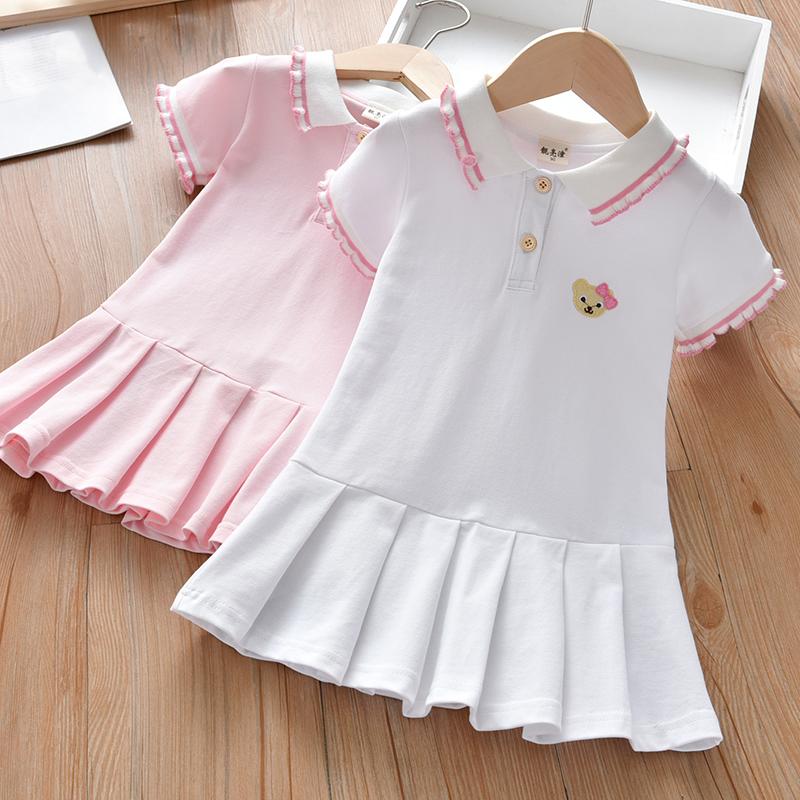 Girl's Dresses Baby Girl Summer Short Sleeve T-shirt Dress Kids Casual Lapel Embroidered Cute Princess, Pink
Girl's Dresses Baby Girl Summer Short Sleeve T-shirt Dress Kids Casual Lapel Embroidered Cute Princess, Pink