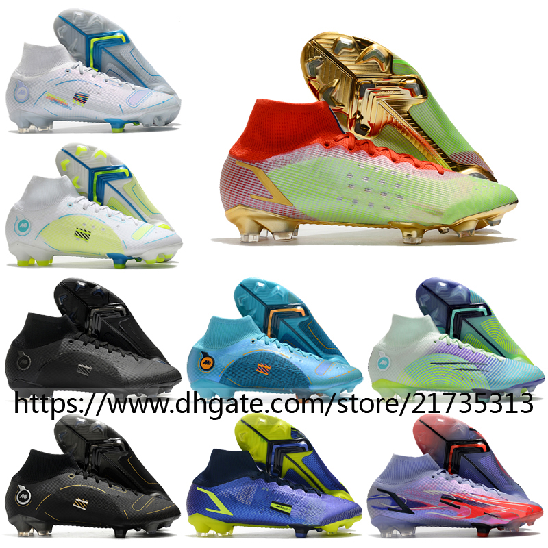 Soccer Boots Men Mercurial Superfly 8 Elite FG Dream Speed 5 Blueprint Football Shoes Comfortable Ankle Knit Purple Black Blue White Soccer Cleats US6.5-12
Soccer Boots Men Mercurial Superfly 8 Elite FG Dream Speed 5 Blueprint Football Shoes Comfortable Ankle Knit Purple Black Blue White Soccer Cleats US6.5-12