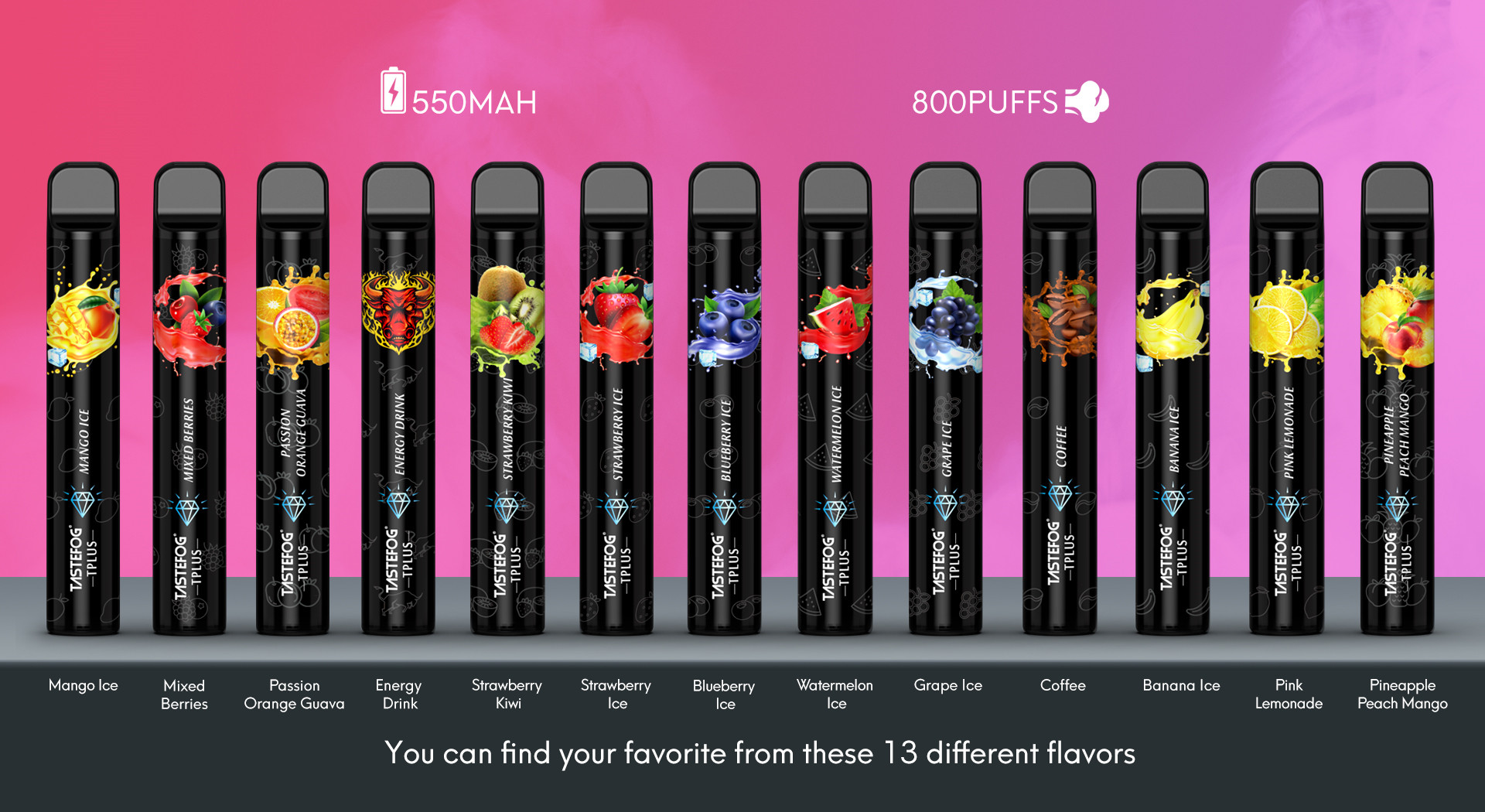 JC Disposable Vape Puffbar 800 Puffs Electronic Cigarette Vaporizer Pod TPD CE RoHS Approved Wholesale 13 Fruity Flavors English & Spanish Package
JC Disposable Vape Puffbar 800 Puffs Electronic Cigarette Vaporizer Pod TPD CE RoHS Approved Wholesale 13 Fruity Flavors English & Spanish Package