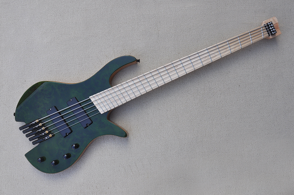 Factory Custom Headless 5 Strings Green Electric Bass Guitar,Maple Fingerboard,Fanned Fret Neck,Ash Body,Offer Customized
Factory Custom Headless 5 Strings Green Electric Bass Guitar,Maple Fingerboard,Fanned Fret Neck,Ash Body,Offer Customized