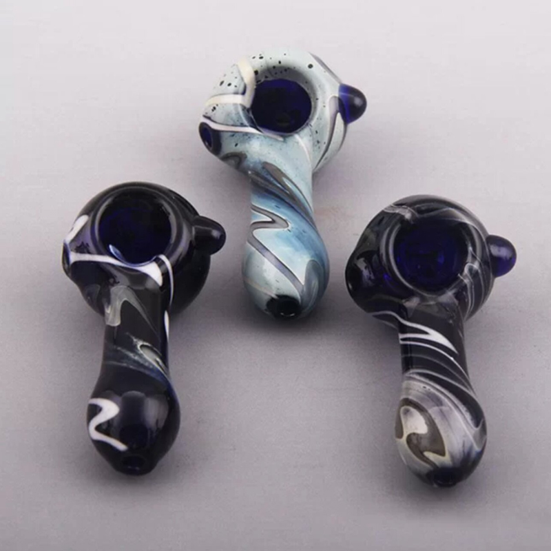 Glass Hand Spoon Pipe Mini Style Weight 30g Thick Pyrex Colored Pattern Tobacco Dry Herb Burners Smoking Pipes Bubbler Glass Bong Dab Rigs
Glass Hand Spoon Pipe Mini Style Weight 30g Thick Pyrex Colored Pattern Tobacco Dry Herb Burners Smoking Pipes Bubbler Glass Bong Dab Rigs