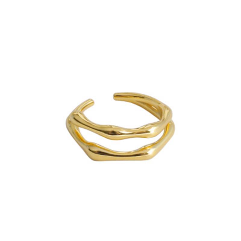 Cluster Rings Gold Plated S925 Sterling Silver Pinky Ring Resizable Irregular Two Line Tree Vine Tail Fine Fashion Timbo Jewelry LoopCluster
Cluster Rings Gold Plated S925 Sterling Silver Pinky Ring Resizable Irregular Two Line Tree Vine Tail Fine Fashion Timbo Jewelry LoopCluster
