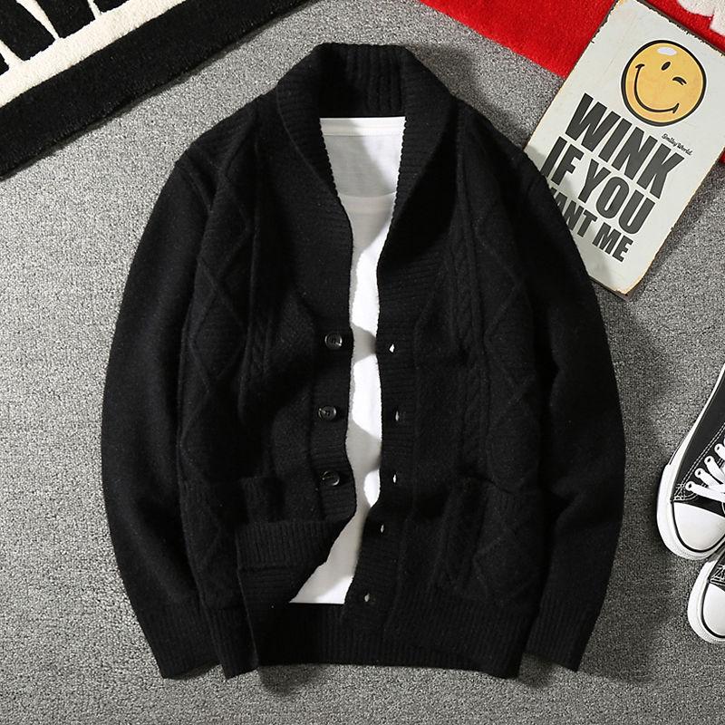 Men' Sweaters Warm Casual Men Knitted Cardigan Sweater Solid Color Single-breasted Slim Autumn Streetwear Men' Clothing S36Men, Black
Men' Sweaters Warm Casual Men Knitted Cardigan Sweater Solid Color Single-breasted Slim Autumn Streetwear Men' Clothing S36Men, Black