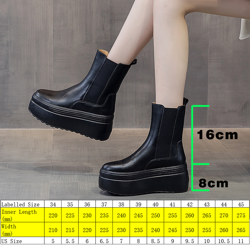 Ankle Boots Genuine Leather Black Motorcycle Women Boots Platform Chunky Heel Shoes For Female, Green
Ankle Boots Genuine Leather Black Motorcycle Women Boots Platform Chunky Heel Shoes For Female, Green