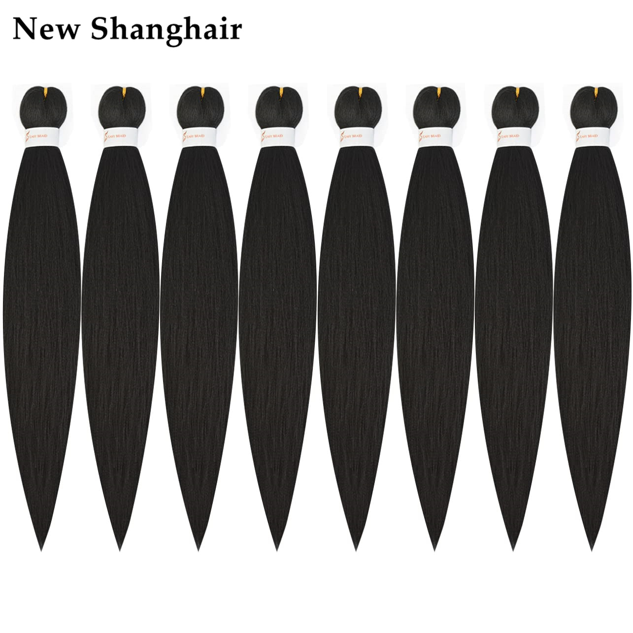 New Shanghair 26 inch Easy Braiding Hair Synthetic Jumbo Braid Hair Extensions Pre Stretched EZ Braids Twist Hair, T1b/900
New Shanghair 26 inch Easy Braiding Hair Synthetic Jumbo Braid Hair Extensions Pre Stretched EZ Braids Twist Hair, T1b/900