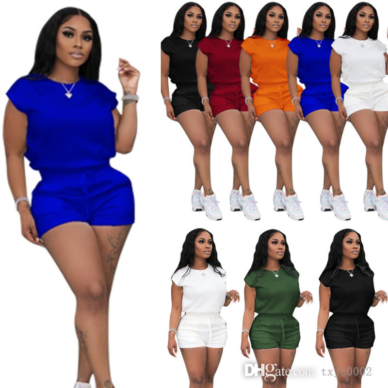 Womens Short Sleeve Tracksuits Summer Wear Two Piece Set Sports Suit T Shirt And Shorts Matching Casual Plus Size Clothing, Orange
Womens Short Sleeve Tracksuits Summer Wear Two Piece Set Sports Suit T Shirt And Shorts Matching Casual Plus Size Clothing, Orange