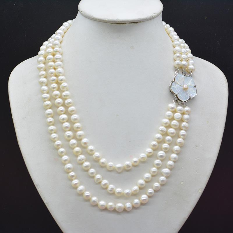 Chokers Floors. 8MM Natural Baroque White/Black/Pink Freshwater Pearl Necklace. The Most Classic Ladies Party Jewelry 18-23"Chokers Cho
Chokers Floors. 8MM Natural Baroque White/Black/Pink Freshwater Pearl Necklace. The Most Classic Ladies Party Jewelry 18-23"Chokers Cho