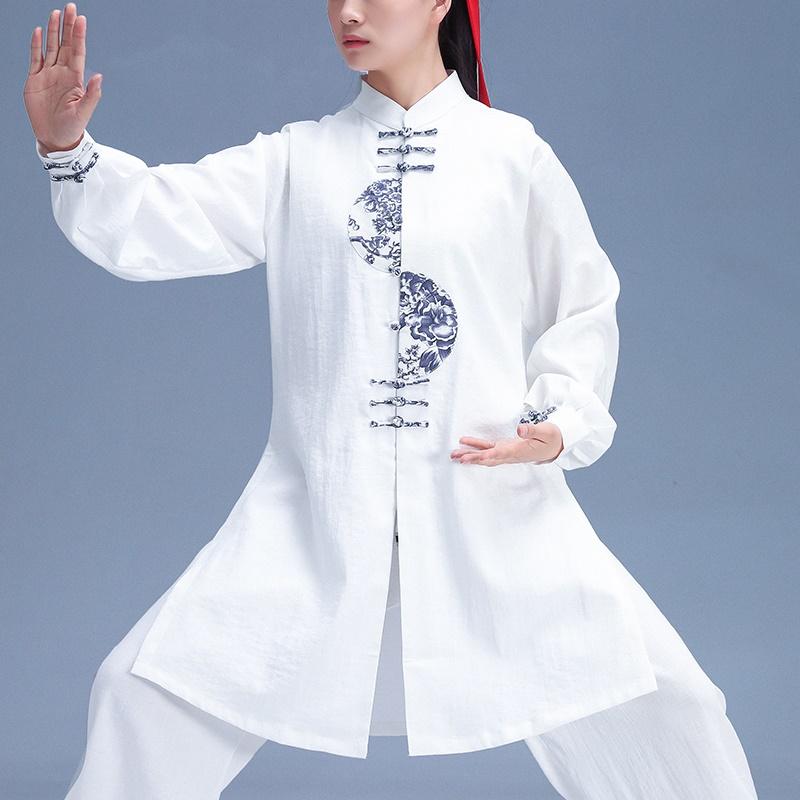 Ethnic Clothing White Tai Chi Uniform Morning Sports Performance Costumes Martail Art Clothes Wushu Chinese Warrior Costume Outfit T
Ethnic Clothing White Tai Chi Uniform Morning Sports Performance Costumes Martail Art Clothes Wushu Chinese Warrior Costume Outfit T