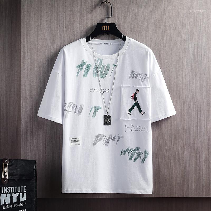 Men's T-Shirts Arrival Fahion Print Summer T Shirt Men Loose Casual Letters Cotton Half Sleeve Tees O-Neck Oversized Black White
Men's T-Shirts Arrival Fahion Print Summer T Shirt Men Loose Casual Letters Cotton Half Sleeve Tees O-Neck Oversized Black White