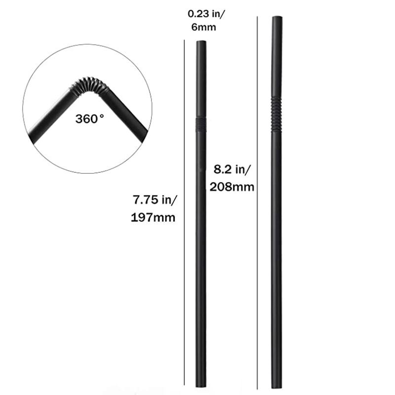 Drinking Straws 20050010001500pcs Disposable Black Flexible Wedding Party Supplies Plastic StrawsDrinking4709918