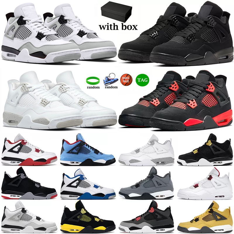 With Box Jumpman 4s Men Basketball Shoes jumpman4s Mens Womens Sneakers Black Cat Infrared Cactus Jack Cool Grey Outdoor Sports Trainers, Sku_38 36-46
With Box Jumpman 4s Men Basketball Shoes jumpman4s Mens Womens Sneakers Black Cat Infrared Cactus Jack Cool Grey Outdoor Sports Trainers, Sku_38 36-46