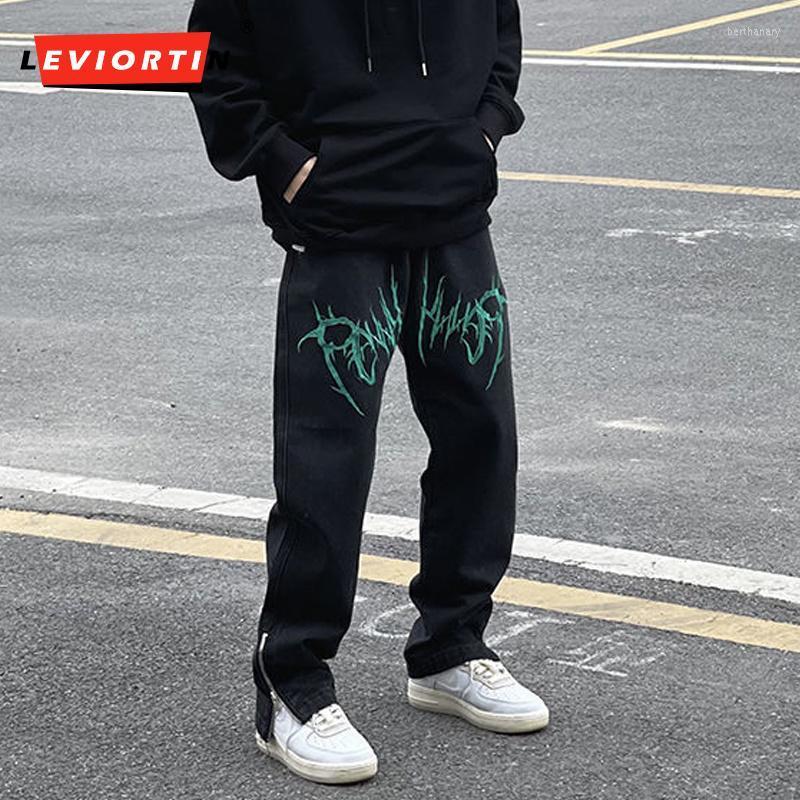 Men's Jeans High Street Wash Embroidery Hip Hop Black Trousers Men's Loose Straight Tube Side Zipper Floor Pants Men And WomenMen's Bert
Men's Jeans High Street Wash Embroidery Hip Hop Black Trousers Men's Loose Straight Tube Side Zipper Floor Pants Men And WomenMen's Bert