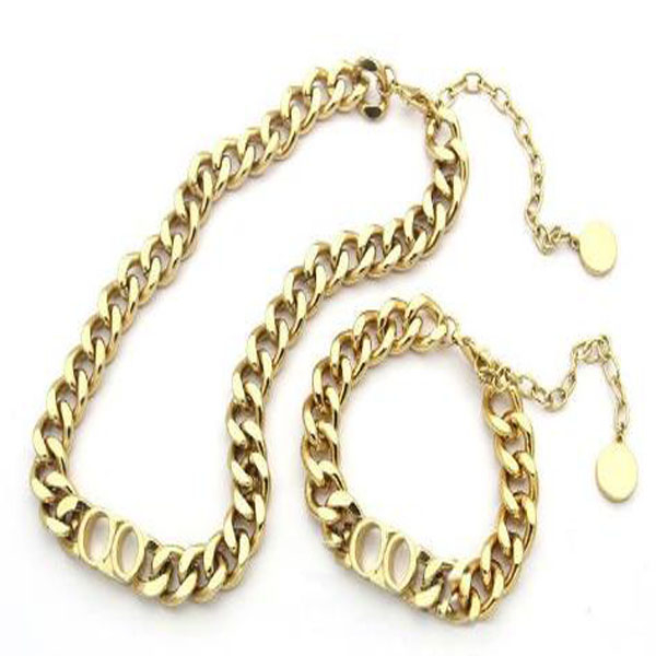 stainless steel Fashion letter 14k gold cuban link chain necklace choker bracelet for mens and women lovers gift hip hop jewelry With BOX
stainless steel Fashion letter 14k gold cuban link chain necklace choker bracelet for mens and women lovers gift hip hop jewelry With BOX