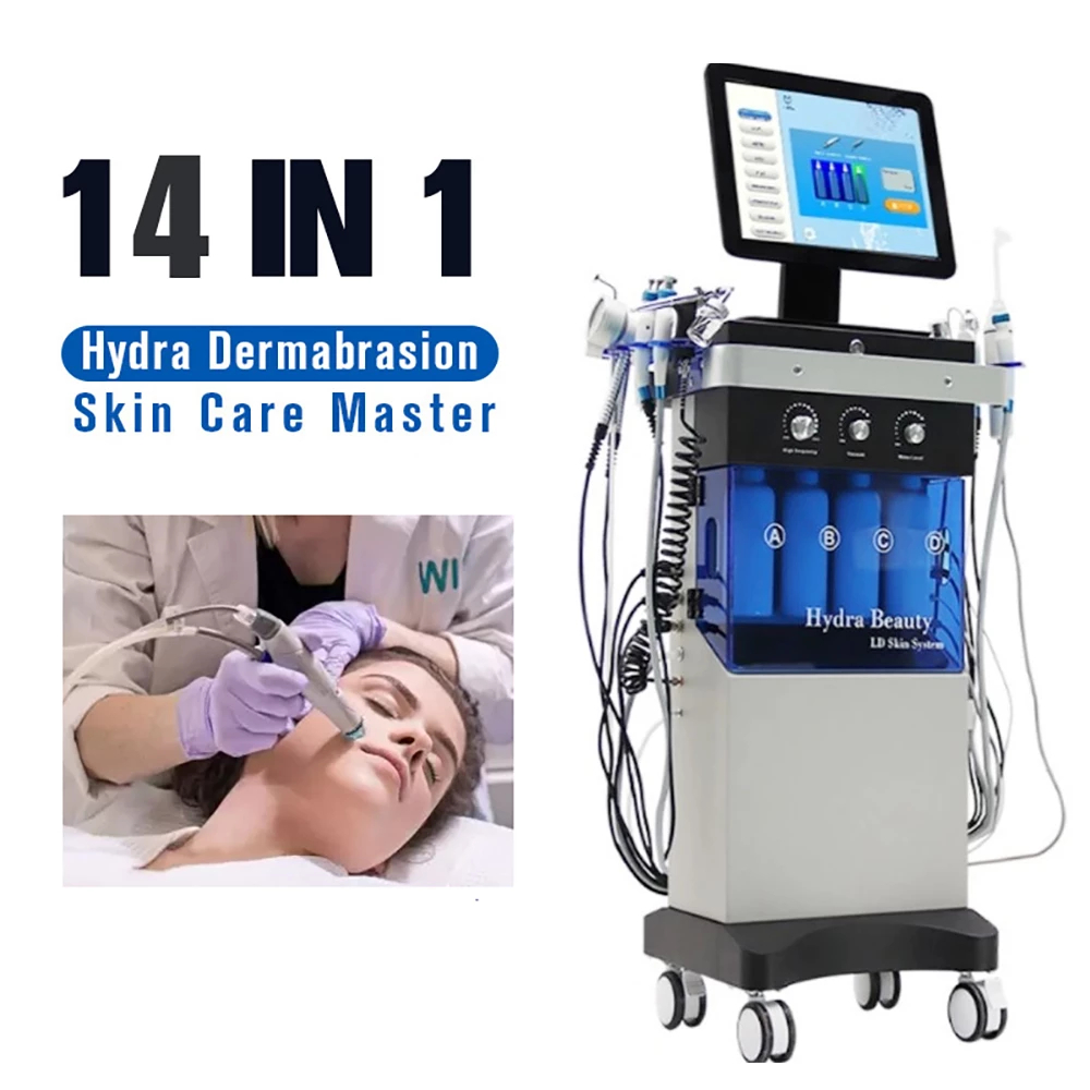14 in 1 vertical hydrafacial machine hydro facial Dermabrasion Machine Diamond Peel hydra facial machine Water Jet Aqua Facial
14 in 1 vertical hydrafacial machine hydro facial Dermabrasion Machine Diamond Peel hydra facial machine Water Jet Aqua Facial