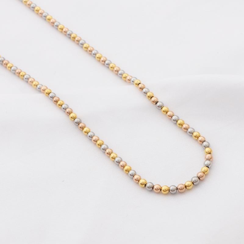 Chains Trendy 18k Gold Plated Stainless Steel Beads Choker Necklace For Women Beaded Chain Fashion JewelryChains
Chains Trendy 18k Gold Plated Stainless Steel Beads Choker Necklace For Women Beaded Chain Fashion JewelryChains