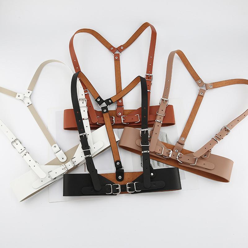 Belts Luxury Women's Harness Bra Lether Suspenders Fashion For Women Sexy Girls Corset Shirt Dress Vest Body HarnessBelts, Brown
Belts Luxury Women's Harness Bra Lether Suspenders Fashion For Women Sexy Girls Corset Shirt Dress Vest Body HarnessBelts, Brown
