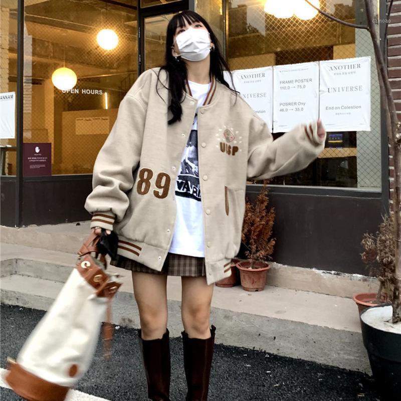 Women' Jackets Letter Embroidery Jacket Women Loose And Sweet Baseball Uniform Coats High Street Casual Lazy Winter Clothes Tops
Women' Jackets Letter Embroidery Jacket Women Loose And Sweet Baseball Uniform Coats High Street Casual Lazy Winter Clothes Tops