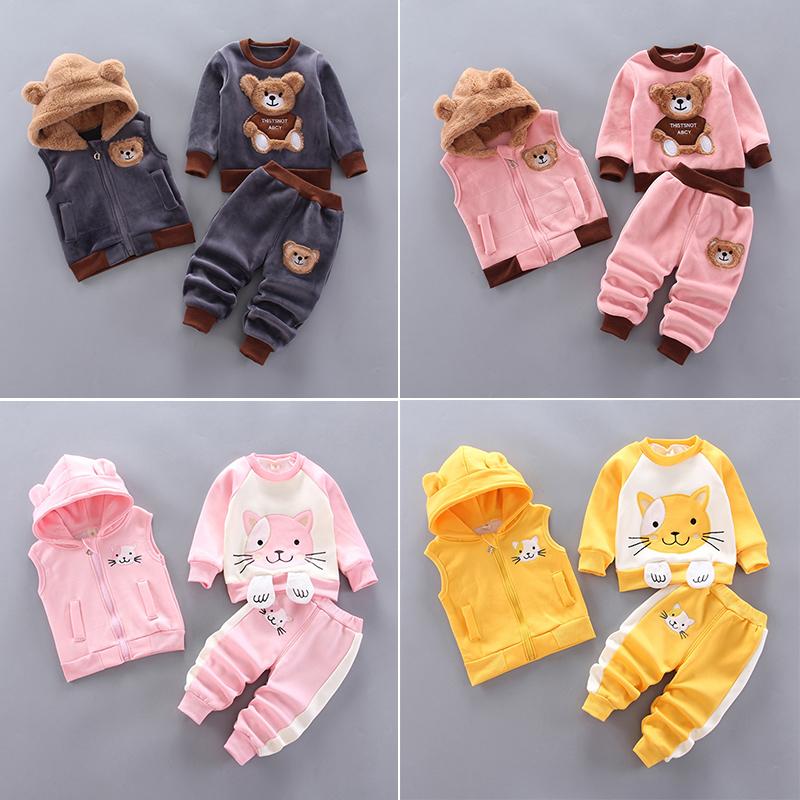 Clothing Sets Cartoon Bear Autumn Winter Baby Boys Set Hooded Vest Coat Pants 3Pcs Girl Suit Little Princess Costume Kids ClothesClothing, As the picture
Clothing Sets Cartoon Bear Autumn Winter Baby Boys Set Hooded Vest Coat Pants 3Pcs Girl Suit Little Princess Costume Kids ClothesClothing, As the picture