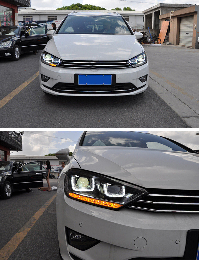 Car Styling Head Lights For V W LED Headlight 2013-20 19 Golf Sportsvan LED Turn Signal Headlights Daytime Running Light