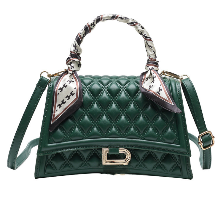 Women's Foreign Trade Bags New Korean Style Fashion Crossbody Bag Internet Celebrity Small Square Bag Diamond Embroidery Chain Underarm Bag, As pic