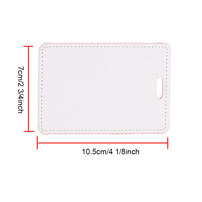DIY Sublimation Luggage Tags Other Household Sundries Blank Shiny PU Leather Package Tag Heat Transfer Name ID Card Identify Label Pendants JY1189