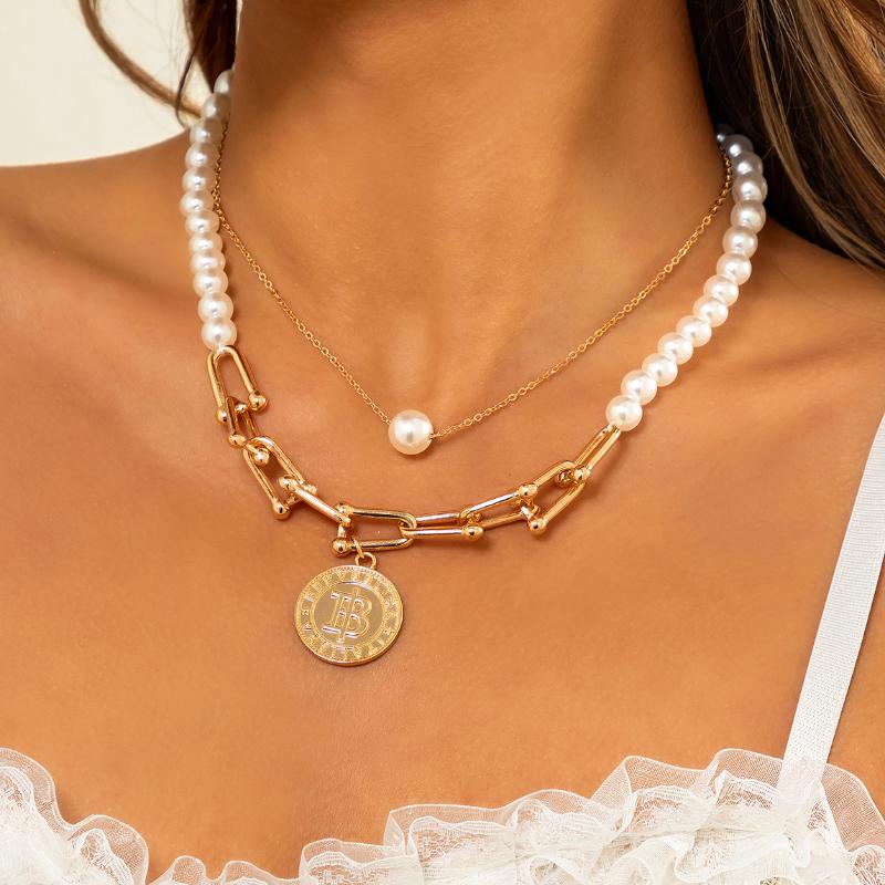 Pendant Necklaces Ingemark Vintage Pearl Coin Necklace For Women Girls Bridal Wedding Clavicle Chain Elegant Jewelry Collier De Perles
Pendant Necklaces Ingemark Vintage Pearl Coin Necklace For Women Girls Bridal Wedding Clavicle Chain Elegant Jewelry Collier De Perles