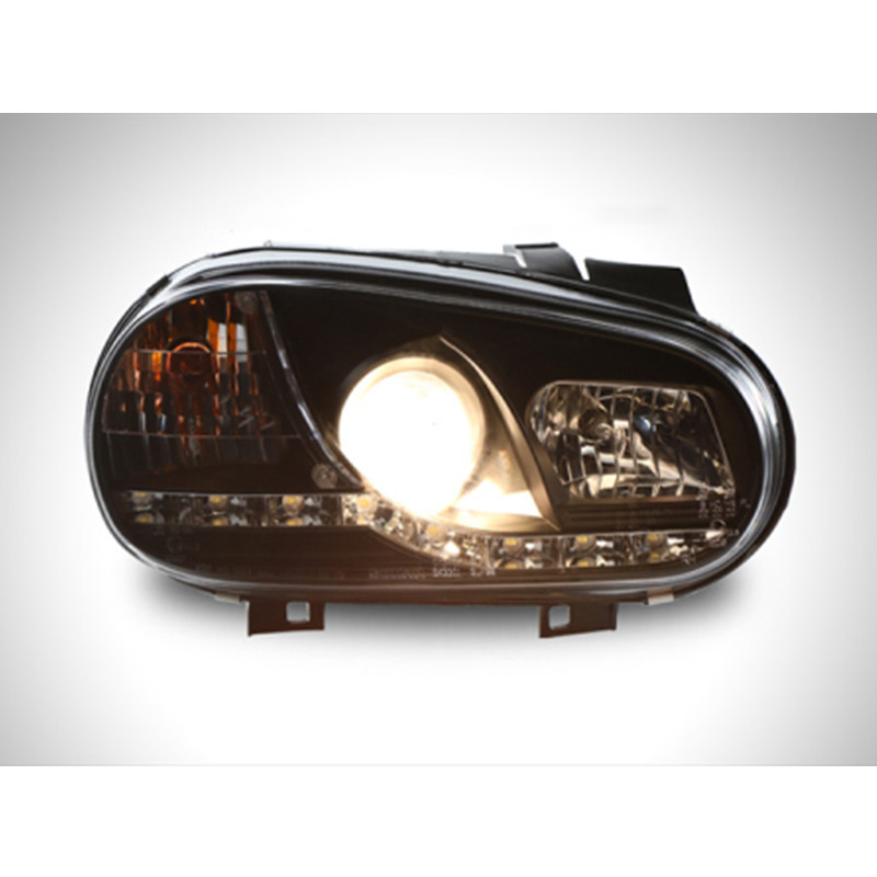 For VW Golf 4 LED Head Lamp 2004-2008 Headlight GTI Car Styling LED Dynamic Turn Signal High Beam Lens Daytime Running Lights
