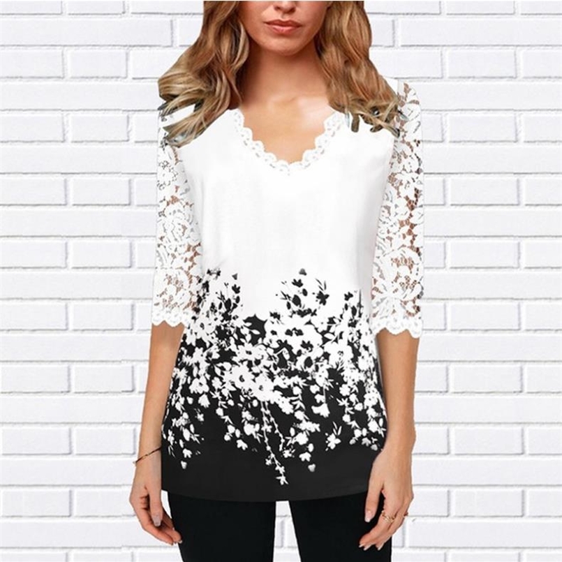 Plus Size 4xl 5XL Shirt Blouse Female Spring Tops V-neck Half Sleeve Lace Splice Print Boho Women shirt 220407, Style2
Plus Size 4xl 5XL Shirt Blouse Female Spring Tops V-neck Half Sleeve Lace Splice Print Boho Women shirt 220407, Style2