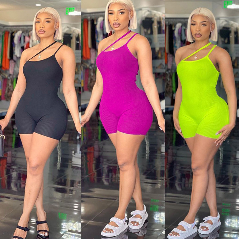 Womens Jumpsuits Rib Knitted One Piece Short Pants 2022 New Summer Fashion Solid Color Slim Fit Lean Shoulder Backless Jumpsuit, Yellow-green
Womens Jumpsuits Rib Knitted One Piece Short Pants 2022 New Summer Fashion Solid Color Slim Fit Lean Shoulder Backless Jumpsuit, Yellow-green