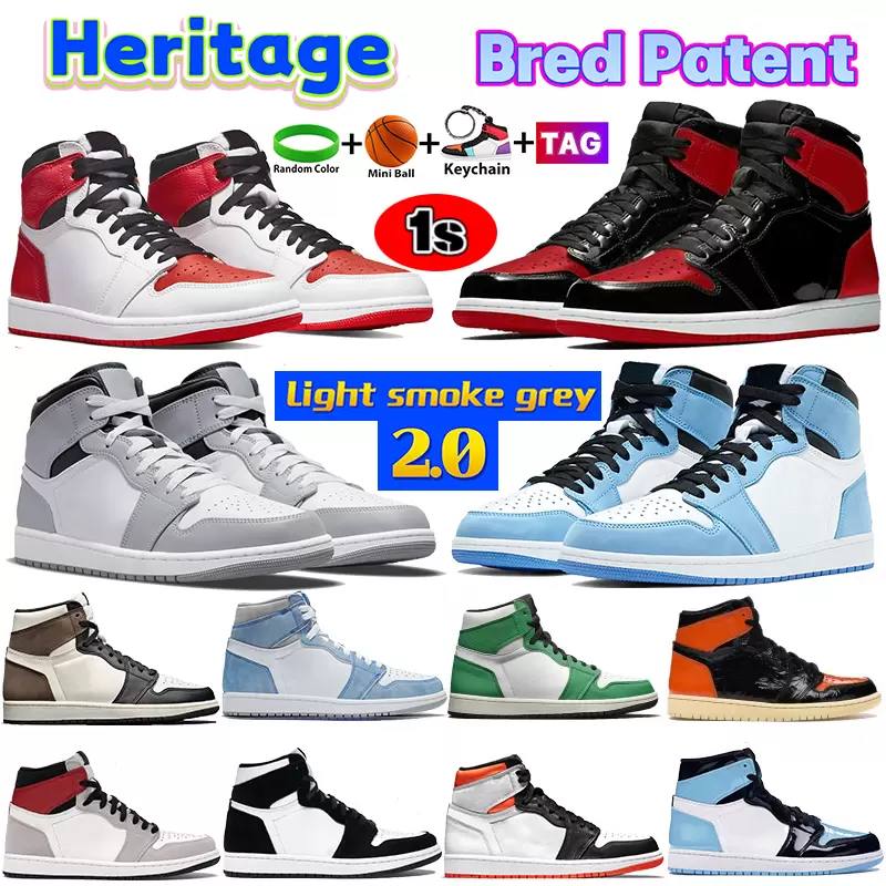 Newest 1 1s Basketball shoes Mid Light Smoke Grey 2.0 Royal Patent bred black toe heritage Mens Sneakers University Blue Bordeaux Dark Mocha twist men women trainers, 29
Newest 1 1s Basketball shoes Mid Light Smoke Grey 2.0 Royal Patent bred black toe heritage Mens Sneakers University Blue Bordeaux Dark Mocha twist men women trainers, 29