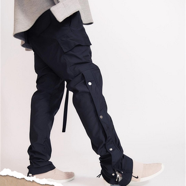 Black Fog Street Men Side Snap Cargo Pants Hip Hop Slim Fit Ribboned Waistband Track X1116, Beige
Black Fog Street Men Side Snap Cargo Pants Hip Hop Slim Fit Ribboned Waistband Track X1116, Beige