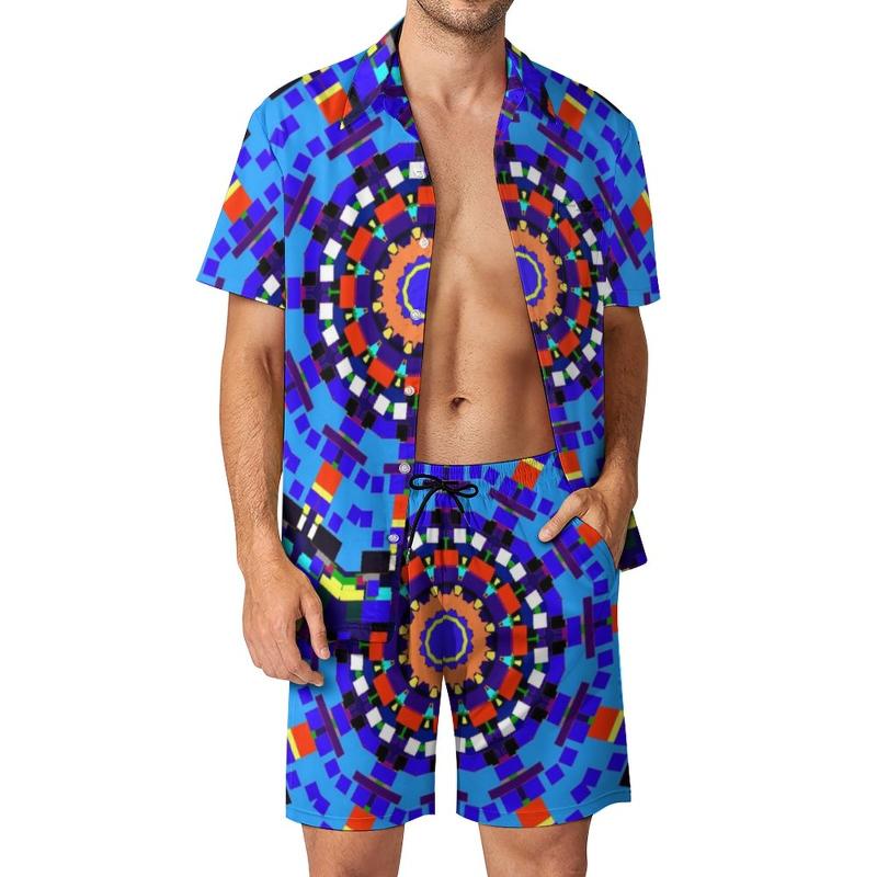 Men's Tracksuits Bright Mandala Blue Red Men Sets Abstract Geometric Mandalas Art Casual Shorts Summer Retro Fitness Outdoor Shirt Set Print, Style-15
Men's Tracksuits Bright Mandala Blue Red Men Sets Abstract Geometric Mandalas Art Casual Shorts Summer Retro Fitness Outdoor Shirt Set Print, Style-15