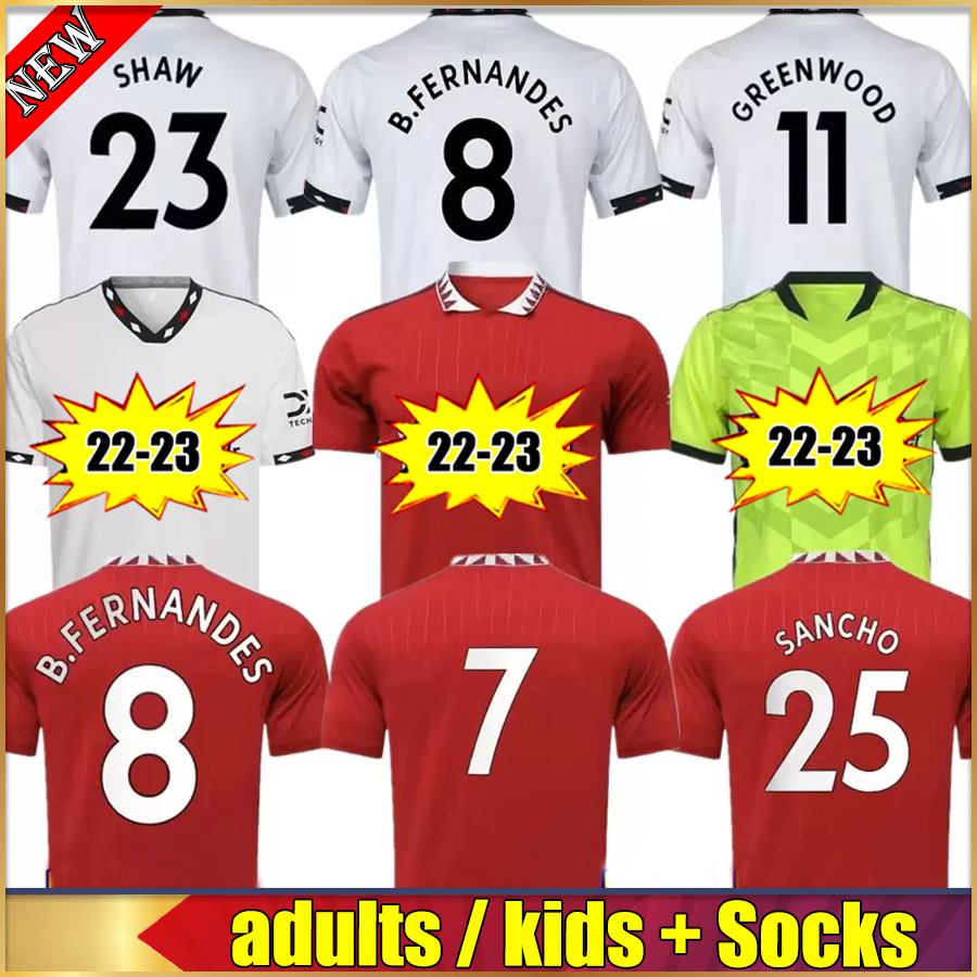 22 23 SANCHO B. FERNANDES Soccer Jersey Fans PLAYER Version Camiseta Futbol Kit RASHFORD SHAW GREENWOOD MANS BRUNO MARTIAL LINGARD UTD football Men Kids Kit Sets, 13
22 23 SANCHO B. FERNANDES Soccer Jersey Fans PLAYER Version Camiseta Futbol Kit RASHFORD SHAW GREENWOOD MANS BRUNO MARTIAL LINGARD UTD football Men Kids Kit Sets, 13