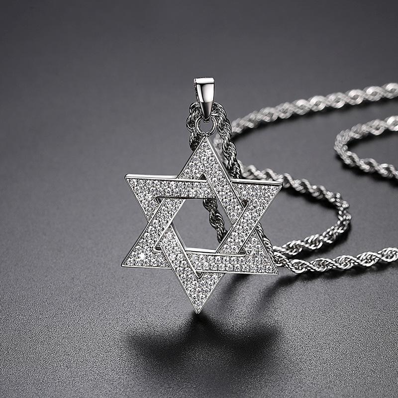 Pendant Necklaces Fashion Exquisite Zircon Star Of David Necklace Silver Men Fitted Sweatshirt Party Casual Sports JewelryPendant
Pendant Necklaces Fashion Exquisite Zircon Star Of David Necklace Silver Men Fitted Sweatshirt Party Casual Sports JewelryPendant