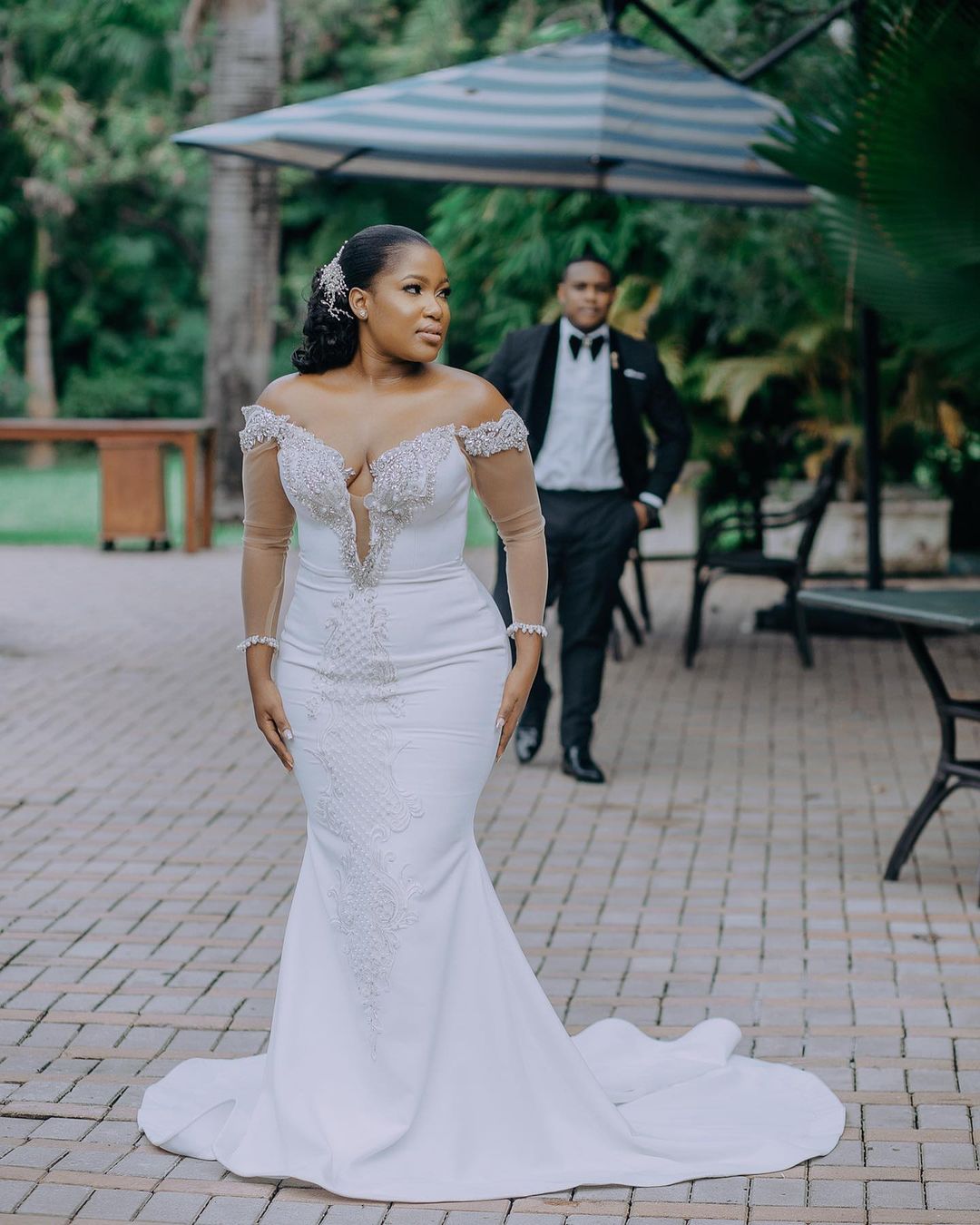 2022 Plus Size Arabic Aso Ebi Mermaid Lace Sexy Wedding Dress Beaded Crystals Vintage Satin Bridal Gowns Dresses ZJ775