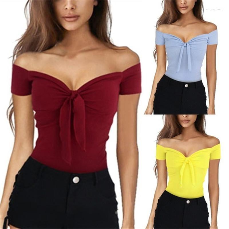 Women's T-Shirt 2022 Fashion Women Sexy Off Shoulder V-Neck Bow Top Cotton Summer Girl Casual Beach Party Stretch Slim Fitted Tee, Light blue
Women's T-Shirt 2022 Fashion Women Sexy Off Shoulder V-Neck Bow Top Cotton Summer Girl Casual Beach Party Stretch Slim Fitted Tee, Light blue