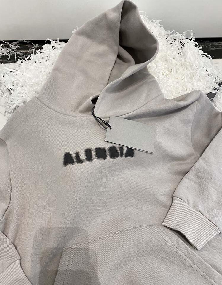 Kids Sweatshirts Boys Girls Hoodies Loose Letters Wave Printed Streetwear Hiphop Pullover Tops Children Casual Sweatshirts Baby Clothing Black Gray