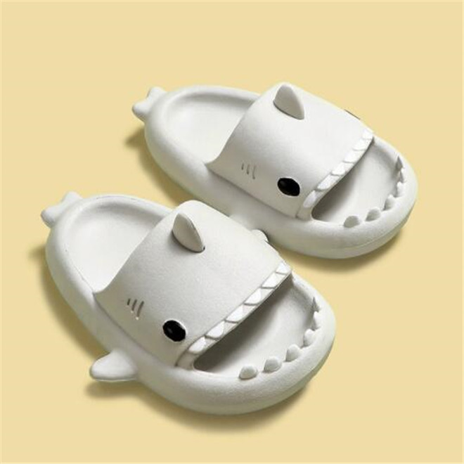 Cute Shark Sandals Children Slippers Summer Home Furnishing Slipper Kids Baby Non-slip Soft Bottom Beach Slides
