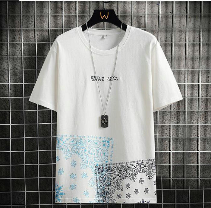 Fashion Mens Printed T Shirt 2025 Summer Short Sleeve Men's Tee Tops Casual Cotton Shirt Men Clothes