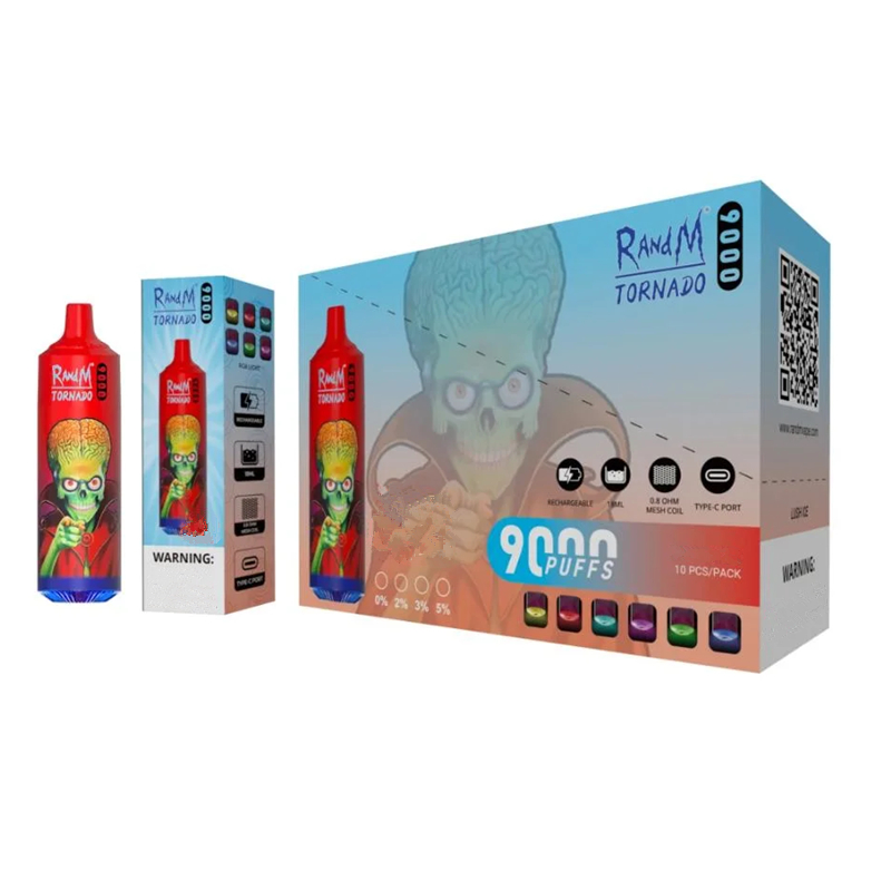 original RandM Tornado 9000 Puffs Disposable Vape Pen E Cigarette With Mesh Coil RGB Light Rechargeable Battery R&m 10000
original RandM Tornado 9000 Puffs Disposable Vape Pen E Cigarette With Mesh Coil RGB Light Rechargeable Battery R&m 10000