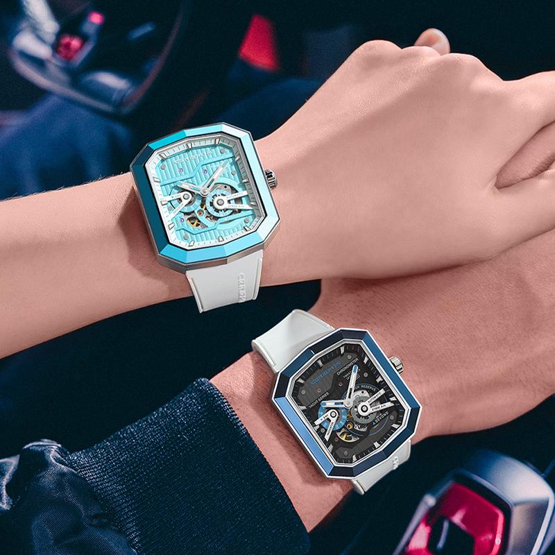 Wristwatches Couples Watch Tonneau Square Design Waterproof Watchs Mens Sport Stylish Women Automatic Watches Relogio Masculino, Men green wt
Wristwatches Couples Watch Tonneau Square Design Waterproof Watchs Mens Sport Stylish Women Automatic Watches Relogio Masculino, Men green wt