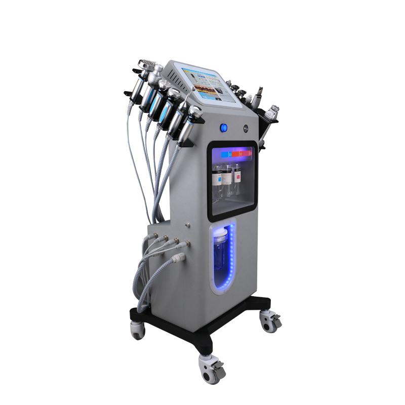 Latest 12 in 1 whitening lifting face RF anti-wrinkle function Microdermabrasion equipment for SPA
