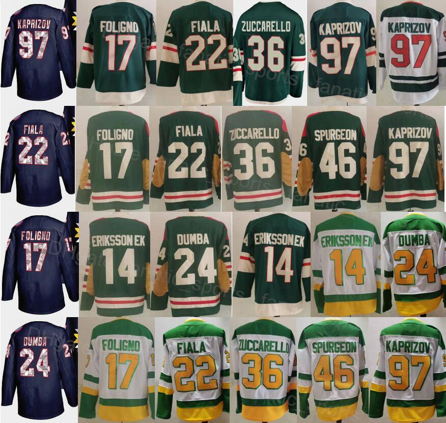 Men Reverse Retro17 Marcus Foligno Jersey Hockey 14 Joel Eriksson Ek 22 Kevin Fiala 36 Mats Zuccarello 24 Matt Dumba 97 Kirill Kaprizov 46 Jared Spurgeon HuangYe, White
Men Reverse Retro17 Marcus Foligno Jersey Hockey 14 Joel Eriksson Ek 22 Kevin Fiala 36 Mats Zuccarello 24 Matt Dumba 97 Kirill Kaprizov 46 Jared Spurgeon HuangYe, White