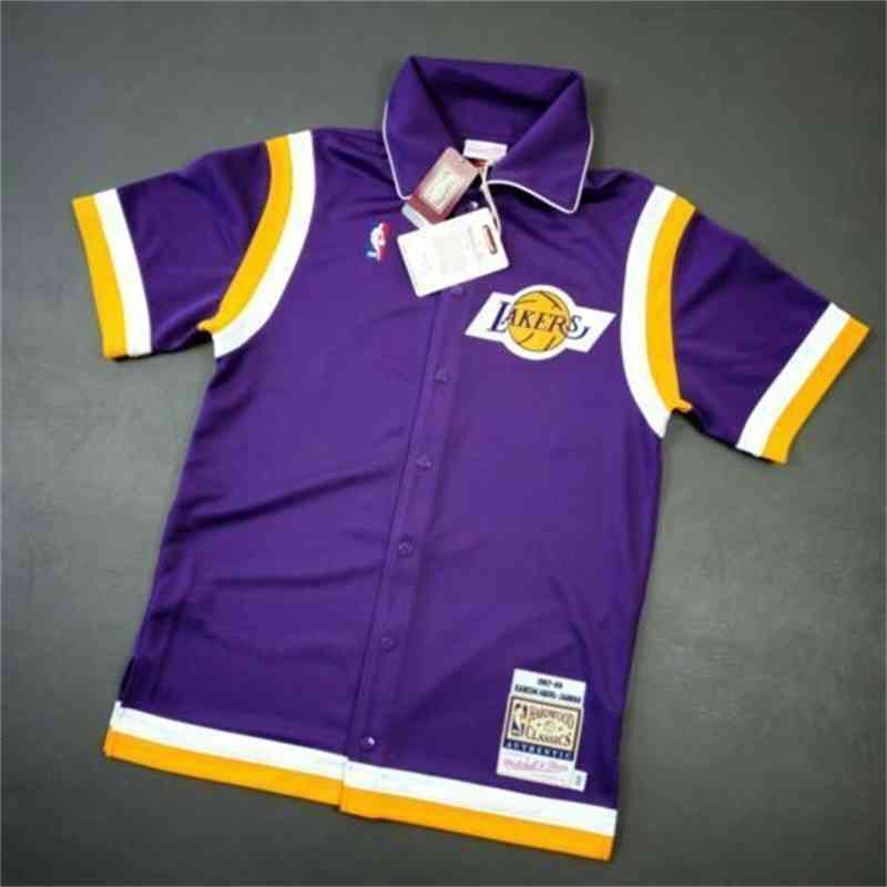 High End 100% Stitched Kareem Abdul Jabbar Mitchell Ness 88 Lal Shooting Shirt m 40 Top Basketball Jerseys, Purple
High End 100% Stitched Kareem Abdul Jabbar Mitchell Ness 88 Lal Shooting Shirt m 40 Top Basketball Jerseys, Purple