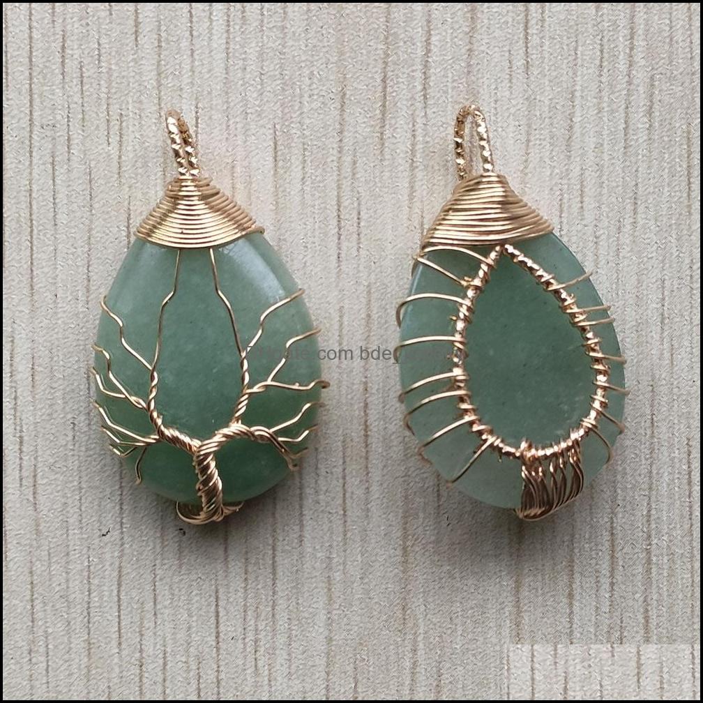 Charms Gold Color Green Aventurine Wire Wrap Handmade Tree Of Life Natural Stone Pendants Diy Necklace Jewelry Making Drop Bdejewelry Dhcds
Charms Gold Color Green Aventurine Wire Wrap Handmade Tree Of Life Natural Stone Pendants Diy Necklace Jewelry Making Drop Bdejewelry Dhcds